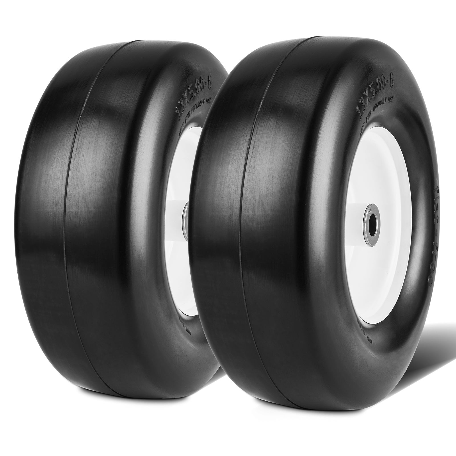 Lot 2x Pneu 16x6.50-8 Et 2x Chambre à Air – Valve Droite 420 X 420 X 130 Mm 4 Pr Capacite De Charge 300 Kg Pour Tondeuse A Gazon Wiltec 91919008