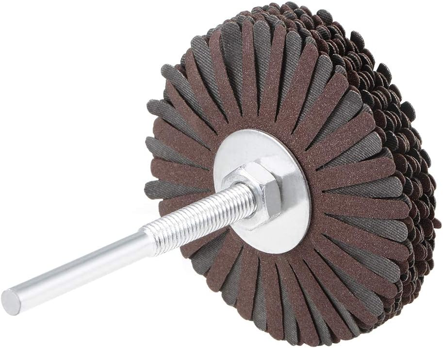 Sourcing Map Roue à Lamelles Tissu Abrasif Grain 80 - Diamètre 80 Mm Pour Ponçage Et Polissage