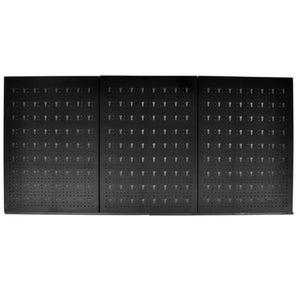 Panneau Perforé Mural DREAMADE Avec 14 Accessoires – 120x60cm – Noir – Rangement Atelier Garage