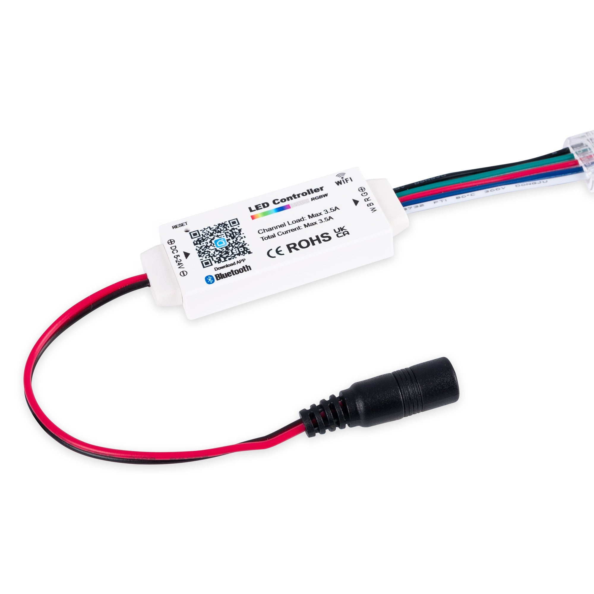 Mini controller RGBW - WiFi + Bluetooth - 5-24V DC - 3,5A - 2