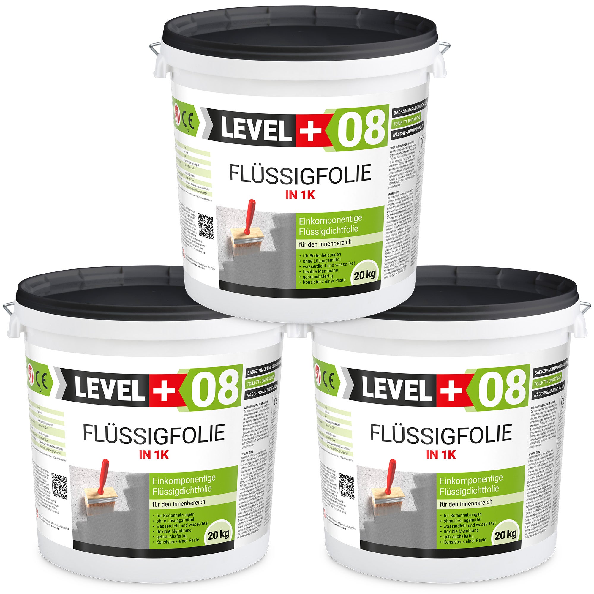 LEVEL+ Płynna Folia Uszczelniająca FLÜSSIGFOLIE IN L+08 - 60KG