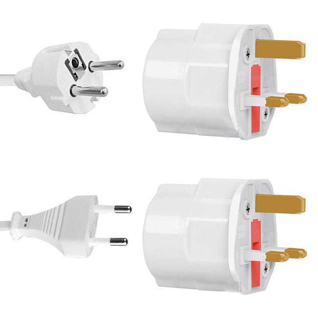 Adattatore per presa da viaggio doppia Dragon EU | Convertitore da spina a 3 pin a Adattatore per presa da viaggio doppia Dragon EU | Convertitore da spina a 3 pin a