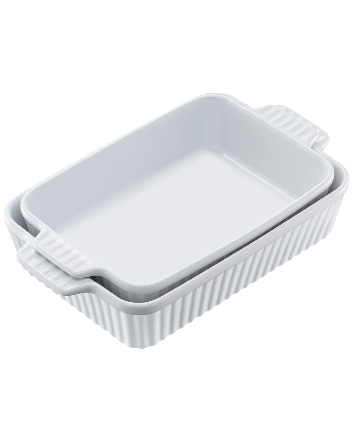 Fuente para Horno de Cerámica para Horno Rectangular con Asas 1300 ml