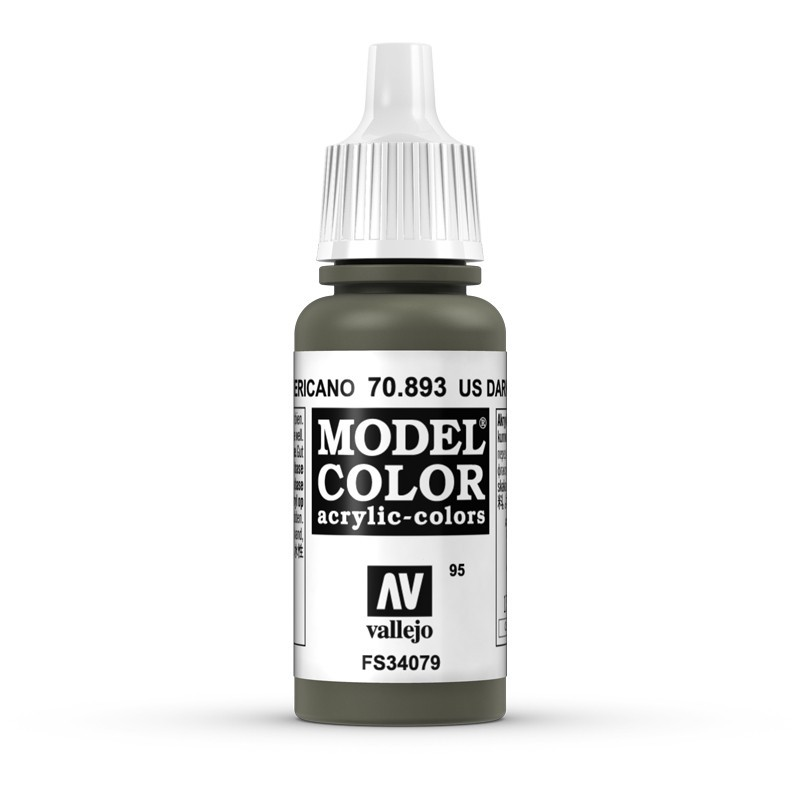 Model Color Pintura Acrílica Mate 17 Ml (893 Verde Americano FS34079 ...