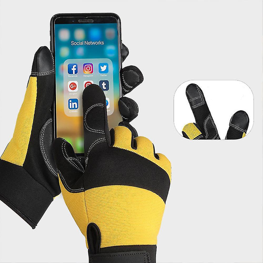 (M) 1 paire de gants de jardin Pureh, gants de jardin de plantation, gants de travail d'entretien de bâtiment - 2