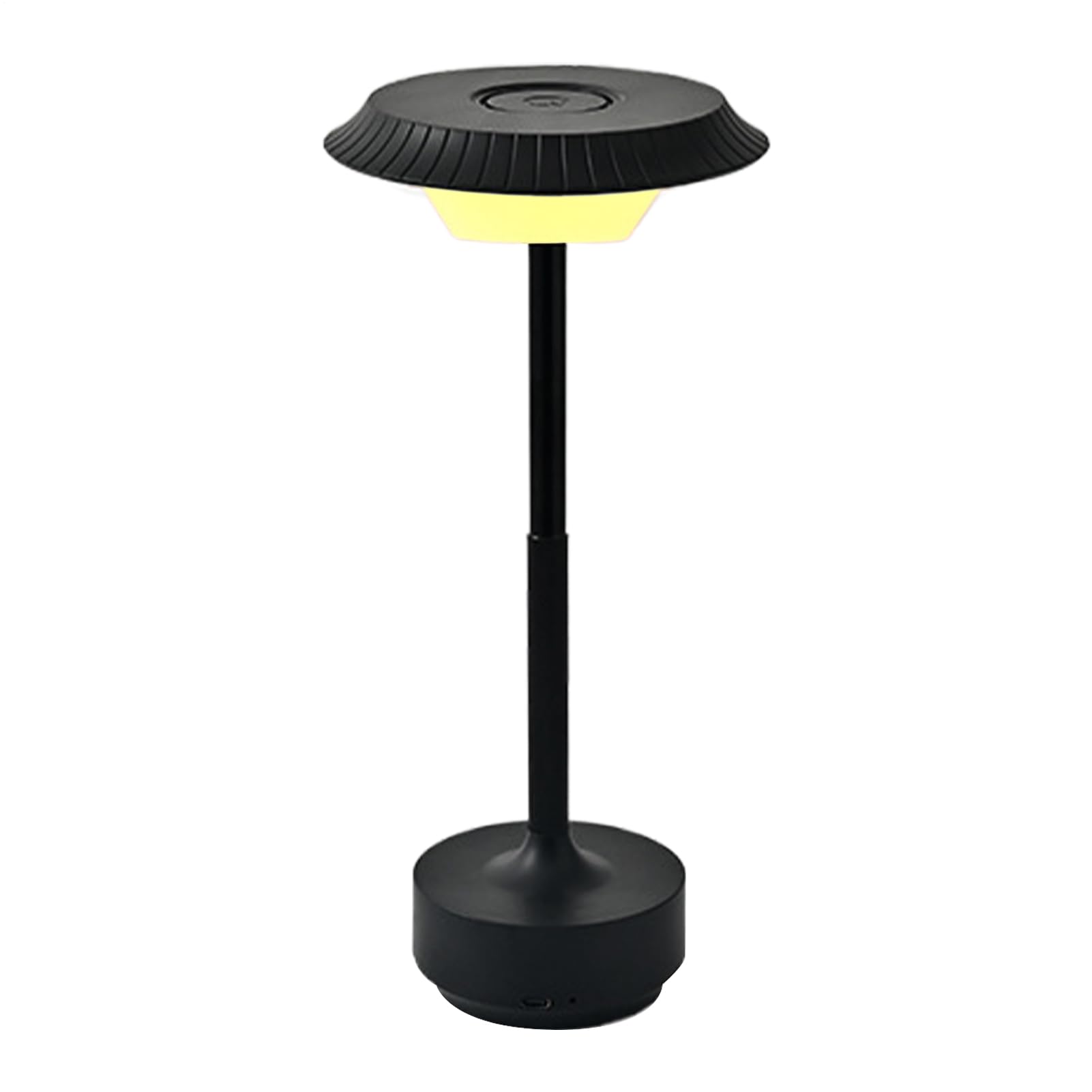 Vintage'owa lampka biurkowa z czujnikiem dotykowym | Retro lampka nocna w kształcie UFO z 3 trybami jasności | Regulowana lampka nocna LED