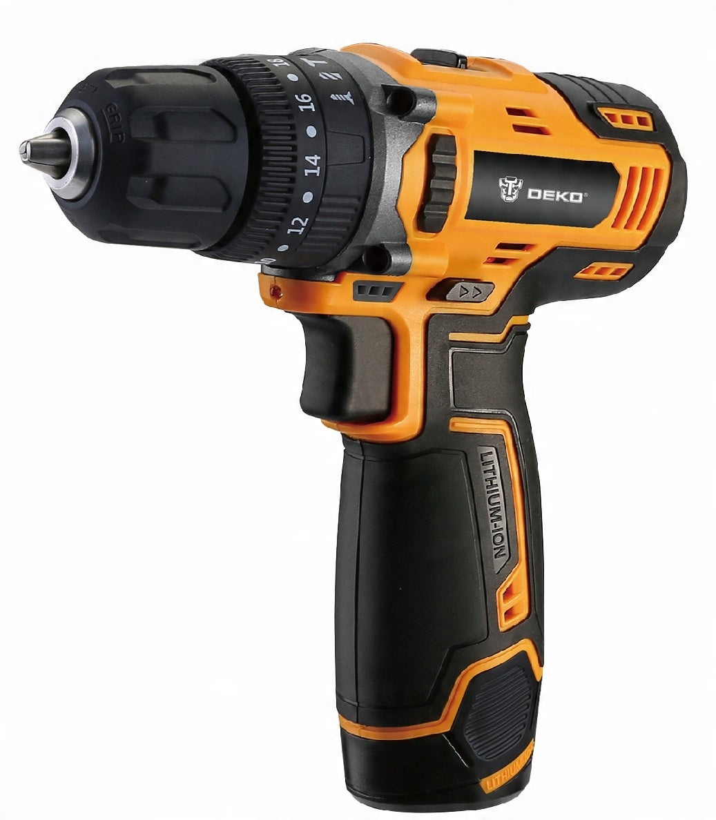 Wiertarko-wkrętarka udarowa akumulatorowa DEKO DKCD12ID01-5S3 28 Nm 2x aku 1.5 Ah 12 V - 2