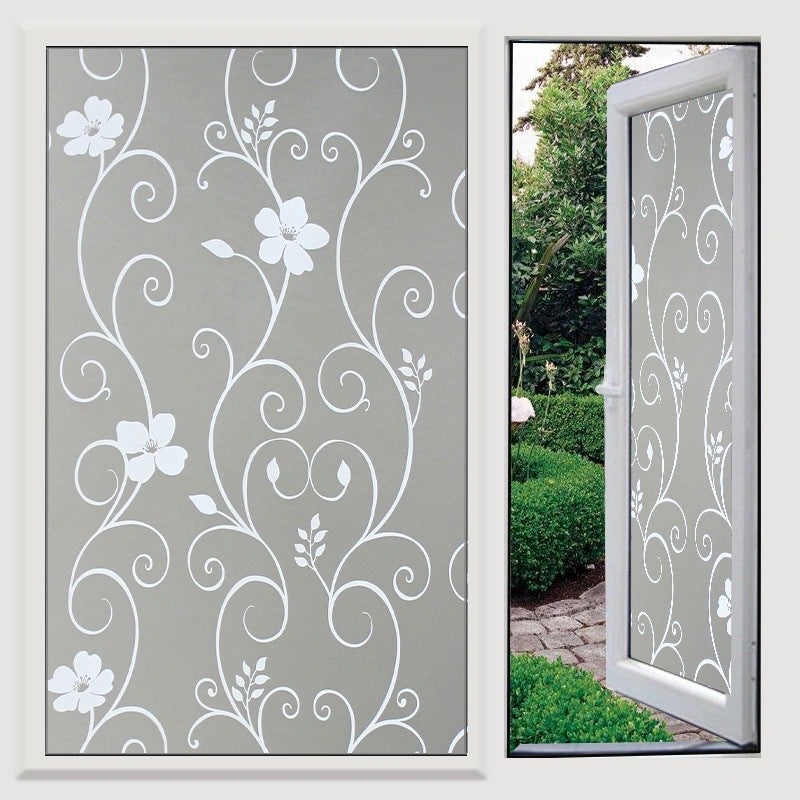 Film Opaque Fenetre 35 X 180 Cm, Anti Chaleur, Anti-Regard Contrôle, Température Protection De La, Occultant Pour Vitre Film Anti UV, Avec Outil, Pour Salle Bain, Diamant 3D