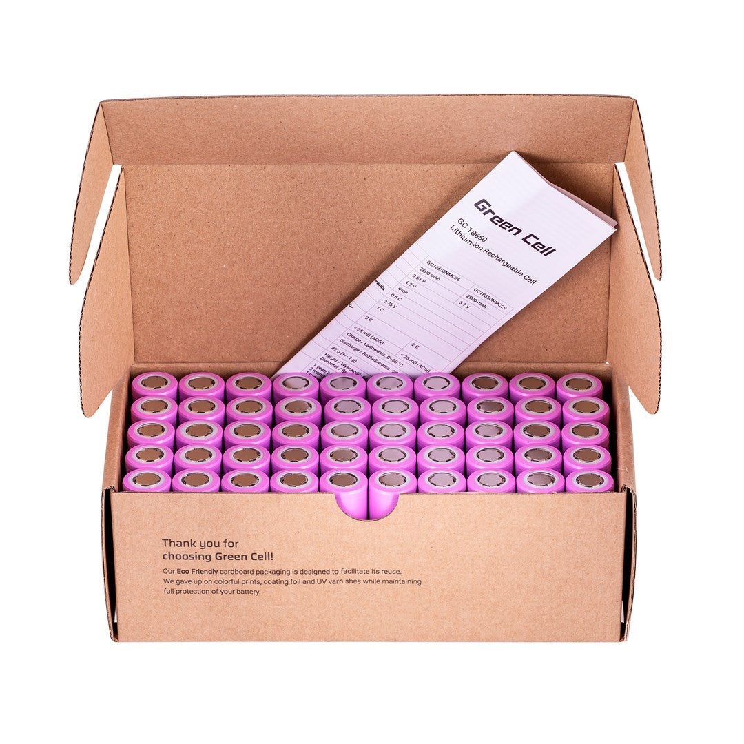 Batteria domestica Green Cell 50GC18650NMC26 Batteria ricaricabile 18650 agli ioni di litio (Li-Ion) - 6