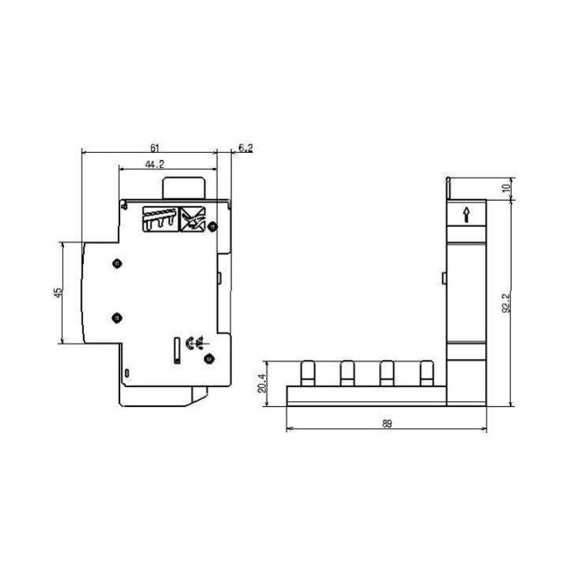 Legrand - Module de raccordement tétrapolaires 63A HX³ - 406301 - 2
