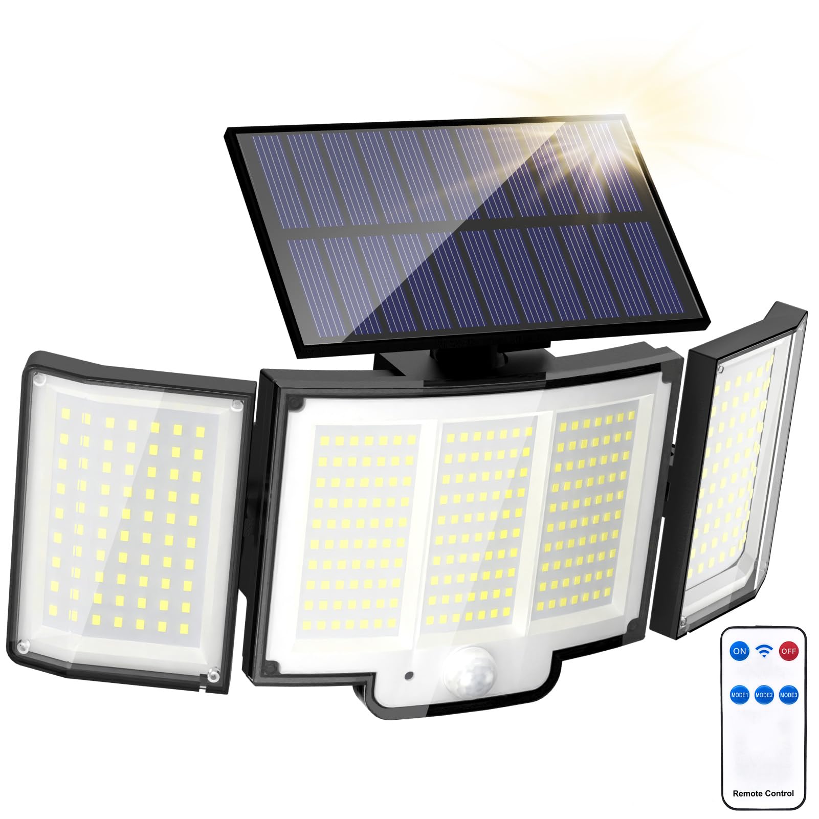 Lampes Solaires D'extérieur Avec Détecteur De Mouvement, Lampes