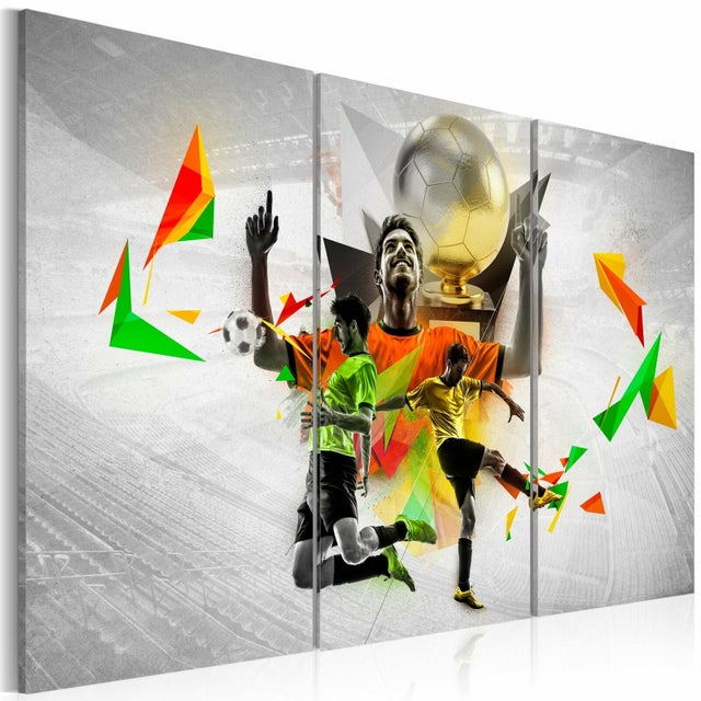 Tableau rêves de foot - 90 x 60 cm