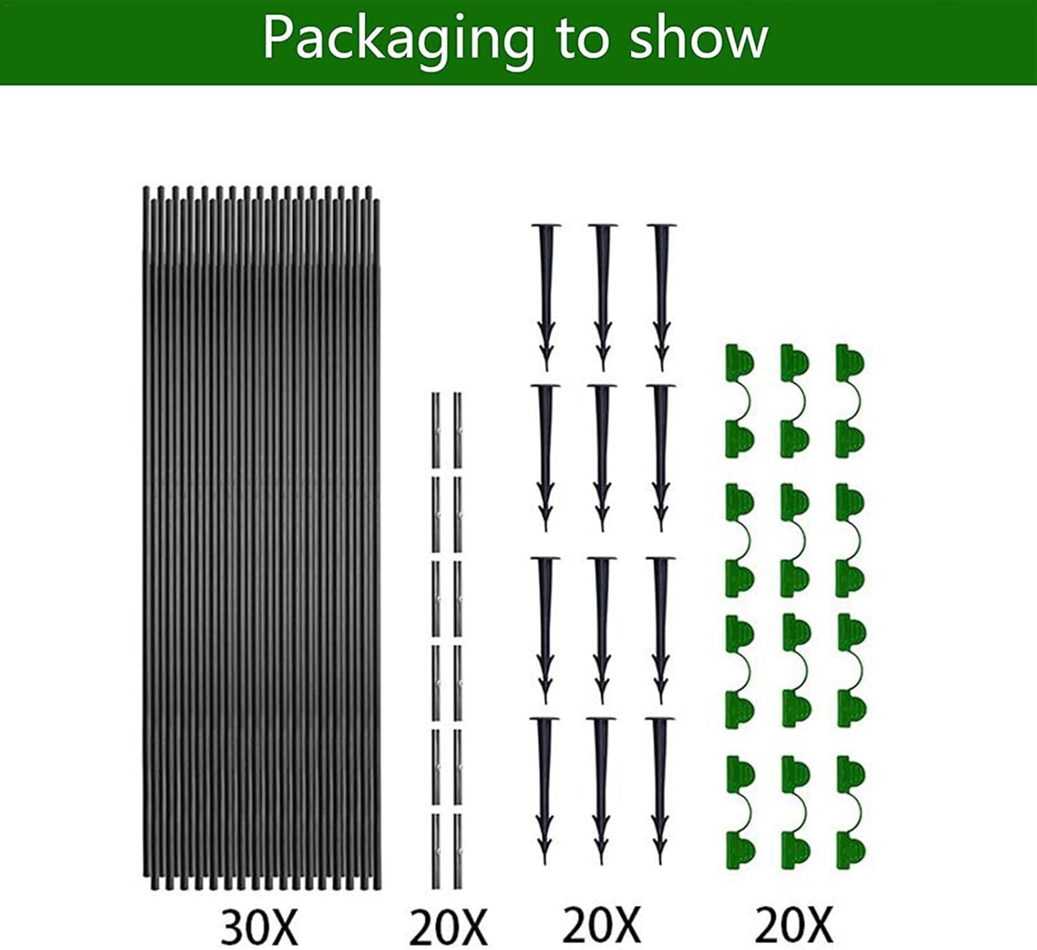 Kit de 30 Arceaux Serre Tunnel – Cerceaux Jardin en Fibre de Verre pour Culture Légumes & Protection - 2