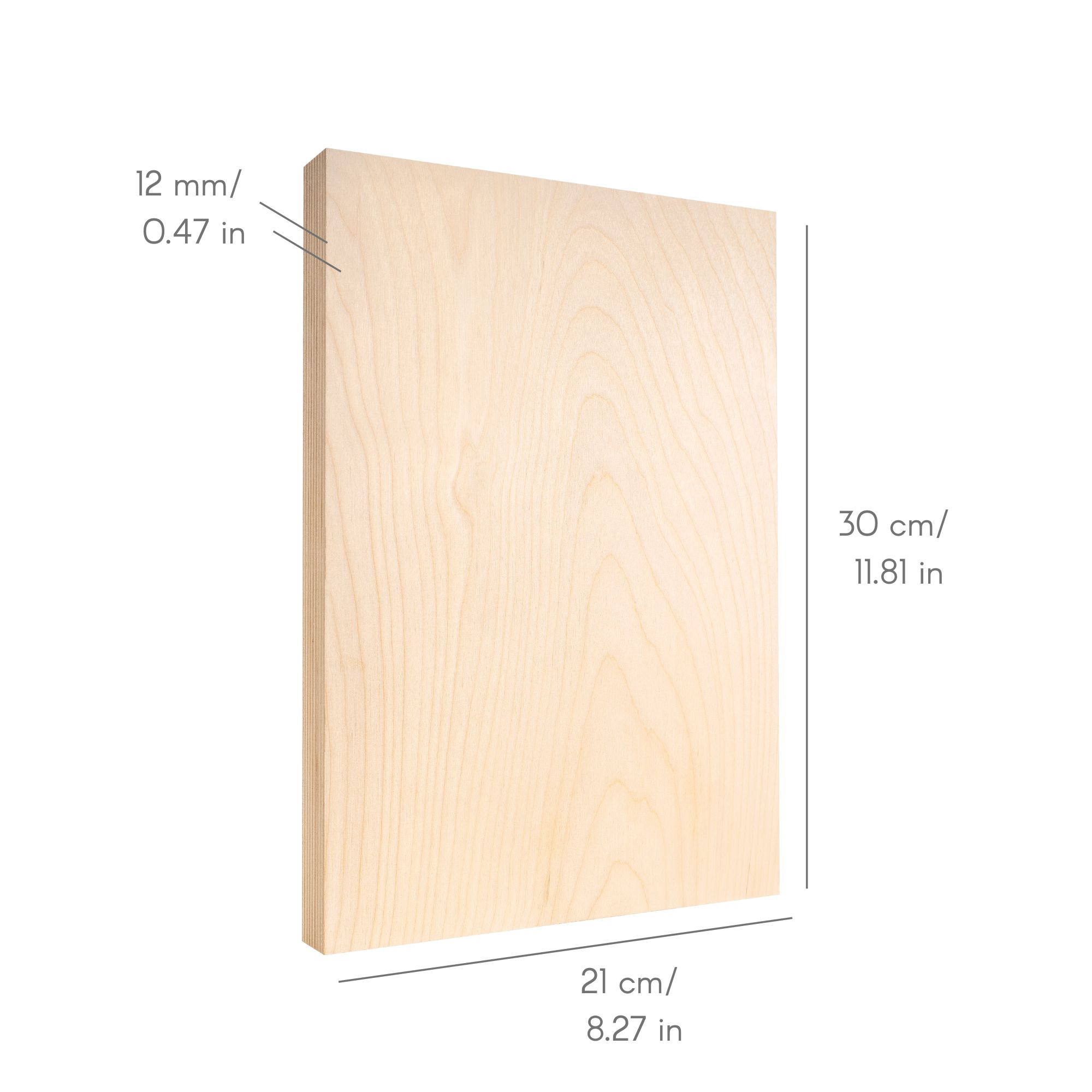 Creative Deco 5 x A4 Compensato Legno Betulla 12mm | Pannelli 300 x 210 x 12 mm | Fogli di Legno per Decorazione, Taglio Laser, Pirografia, Pareti - 6