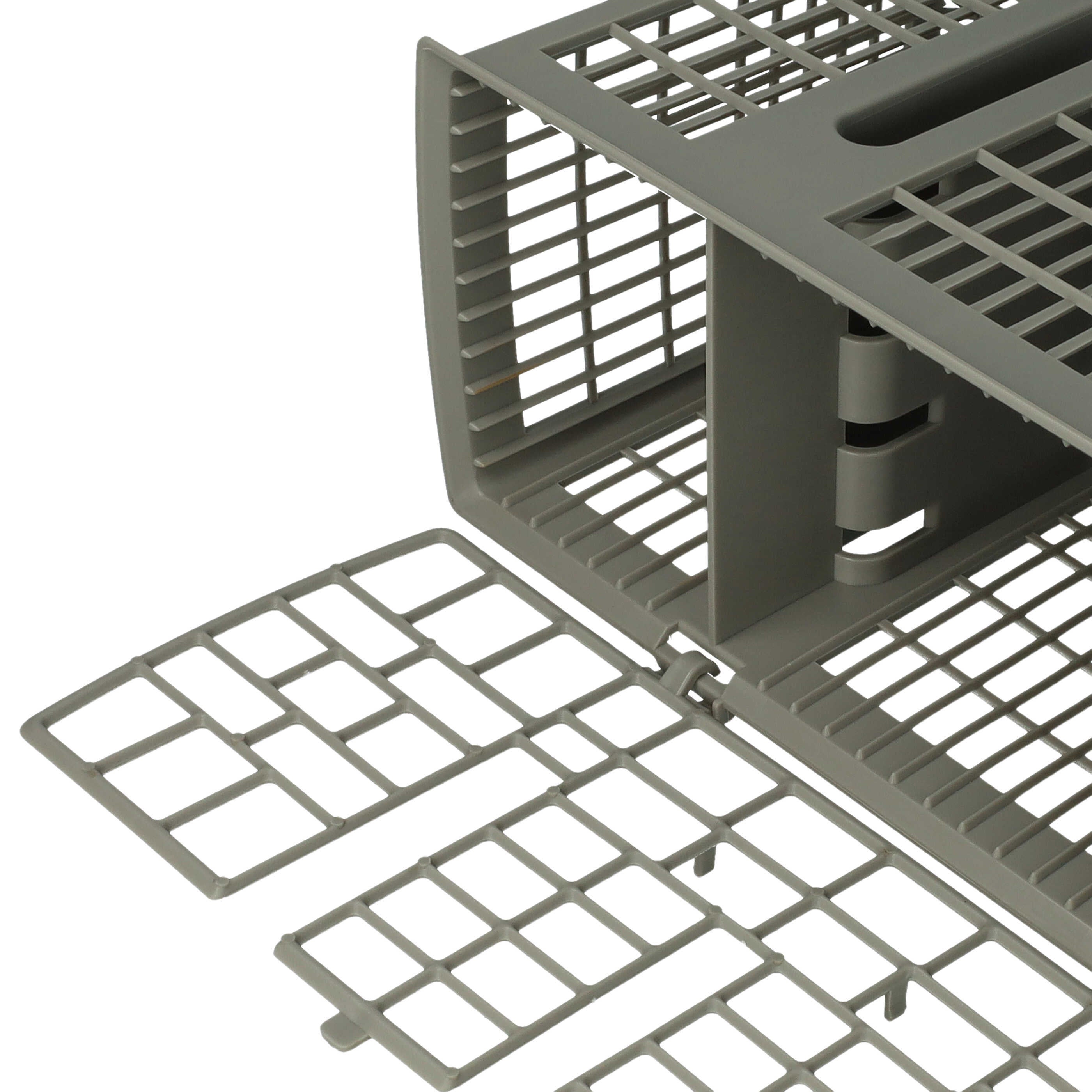 vhbw Panier compatible avec Siemens SF25T053GB/26, SF25T053GB/28, SF25T053GB/29, SF25T054GB/24 lave-vaisselle - avec poignée, 6 compartiments - 4