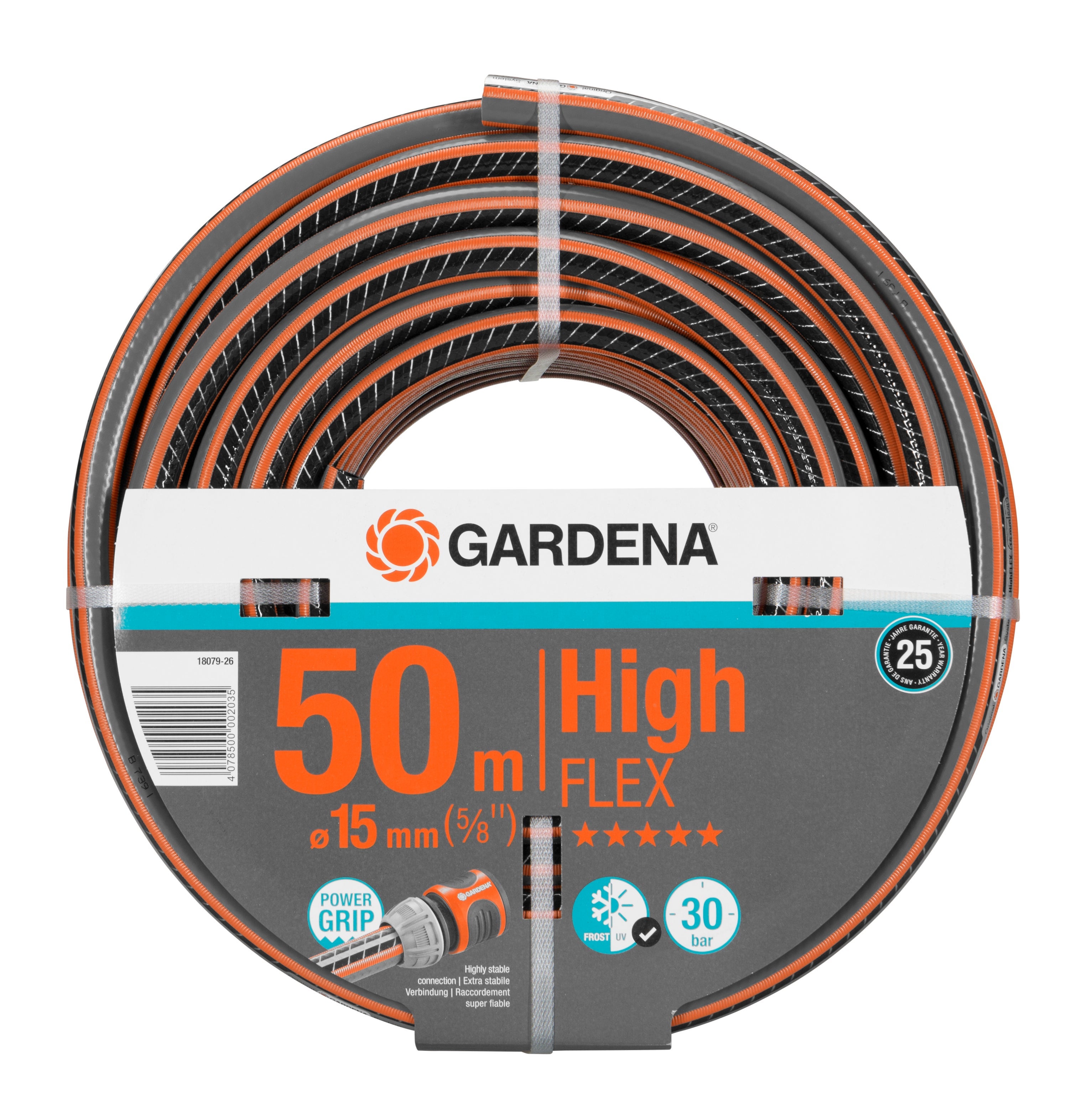 Wąż ogrodowy GARDENA Highflex L.50 m, śr. 14,2 mm
