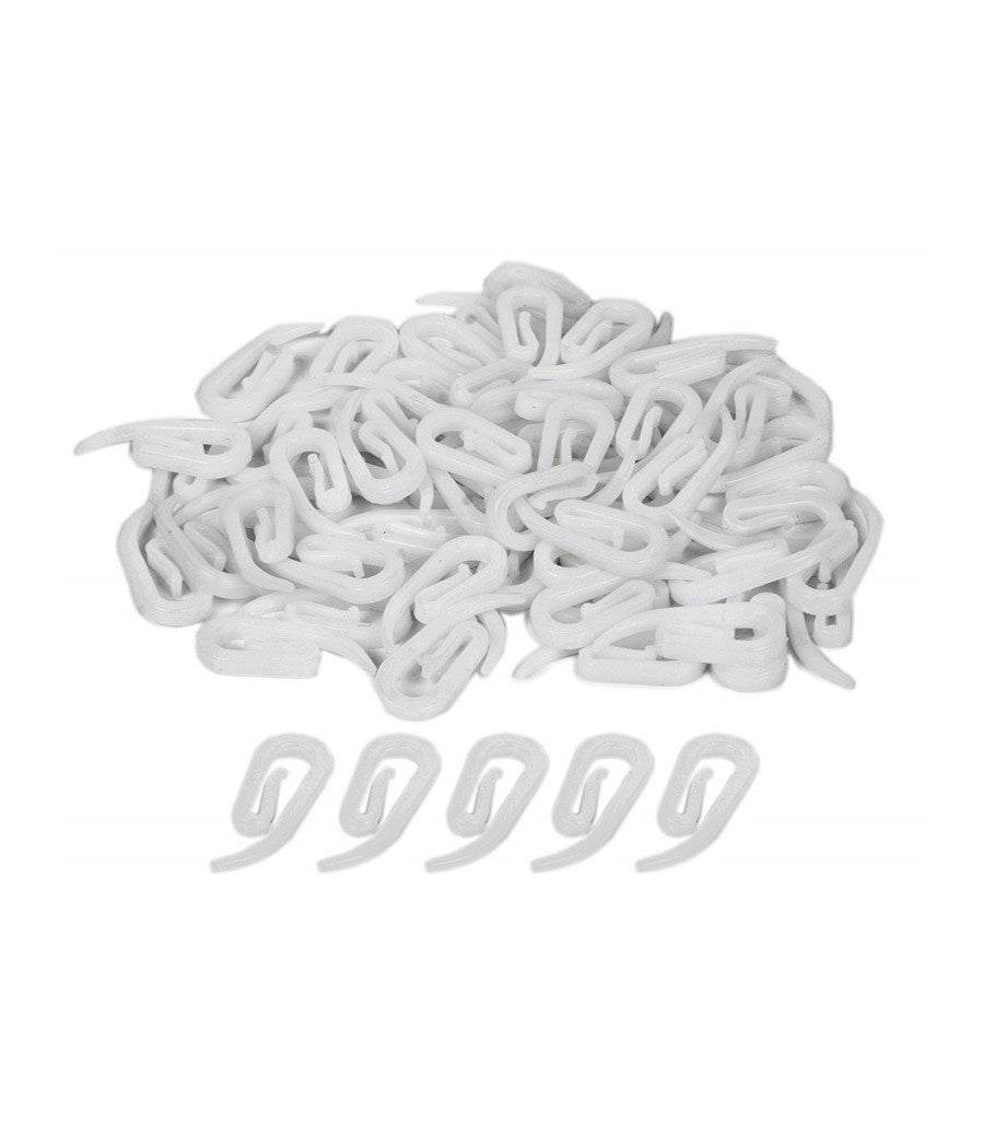 Garneck 25 Ganci per Tende in Plastica Clip Regolabili in