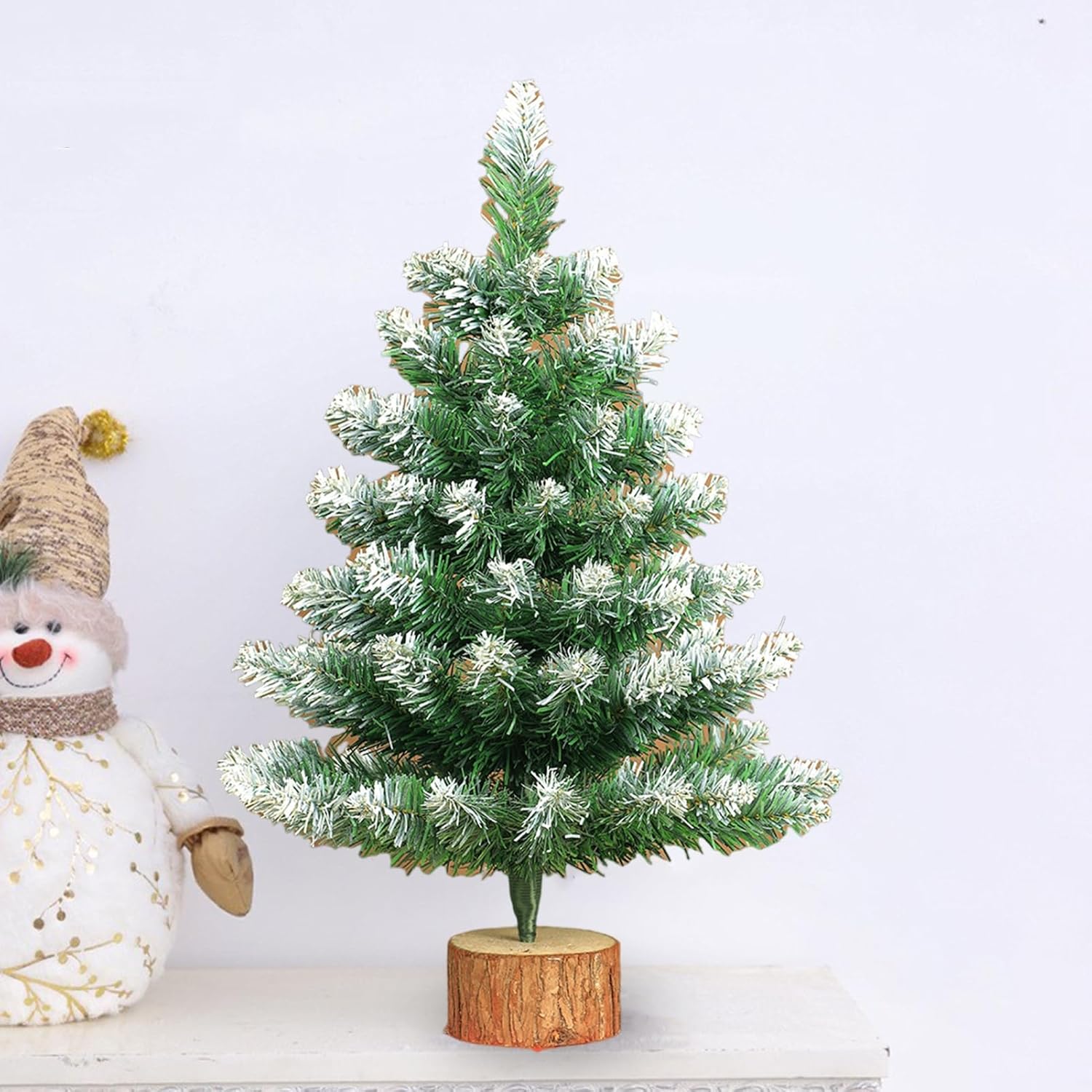 Sapin de Noël miniature, petit sapin de Noël artificiel idéal pour les décorations et cadeaux de Noël à faire soi-même sur un bureau (60 cm) - 7