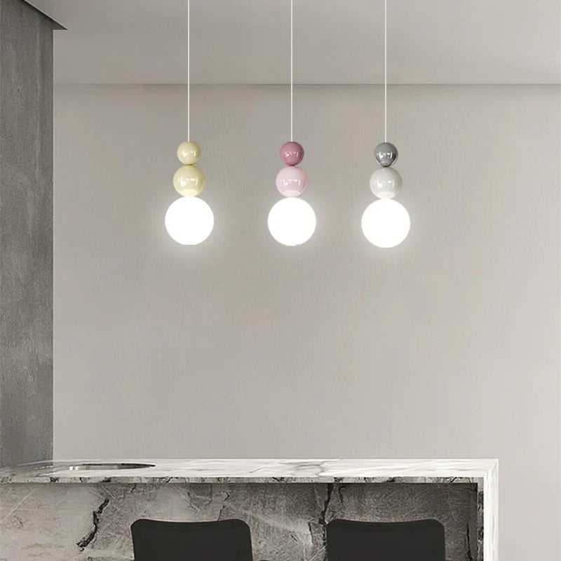 Lampa sufitowa do montażu podtynkowego w stylu nordyckim - nowoczesna lampa wisząca z trójkolorowym oświetleniem LED do sypialni i jadalni (żółty) - 8