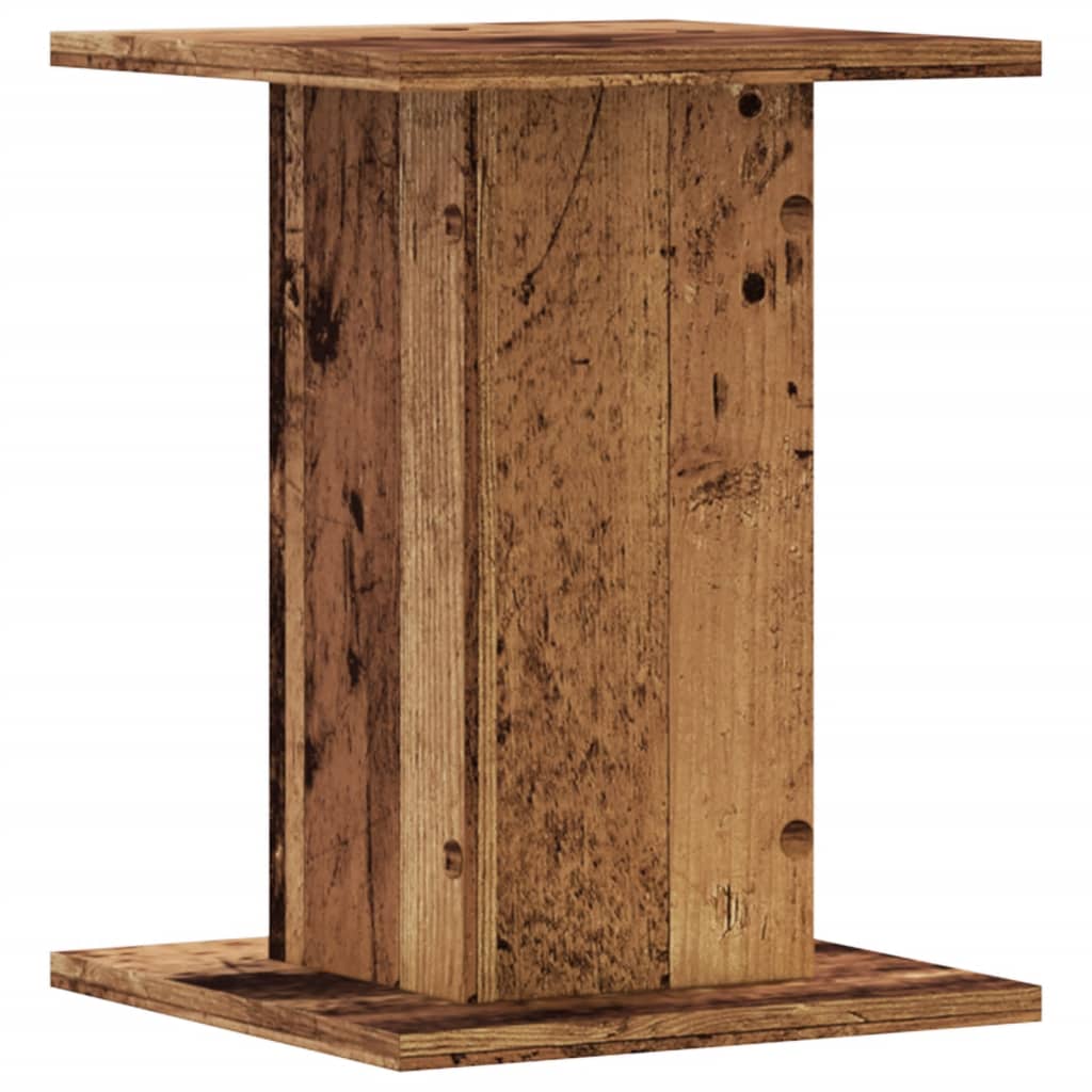 Supports pour plantes 2 pcs vieux bois bois d'ingénierie - 7