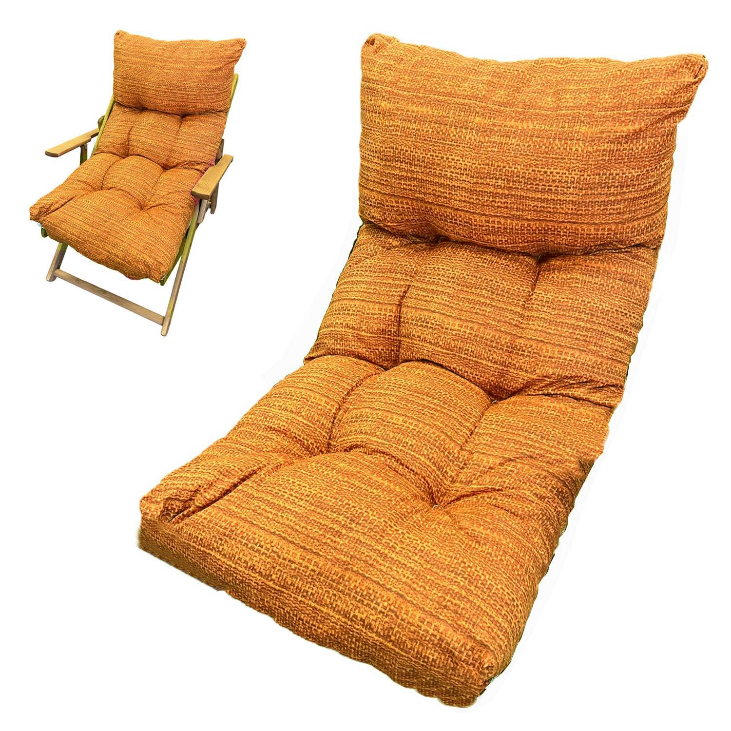 Cuscino Per Poltrona Sedia Sdraio Relax Giardino Esterno Tessuto