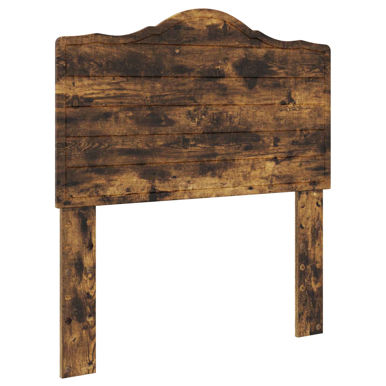 Cadre de lit avec tête de lit chêne fumé 75 x 190 cm en pin massif - 6