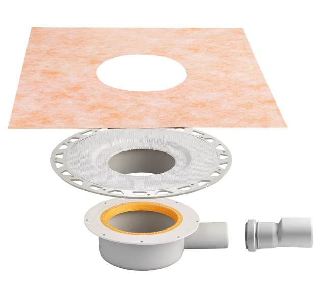 Kerdi-Drain-Base sortie horizontale KDBH40 Sans grille SCHLUTER