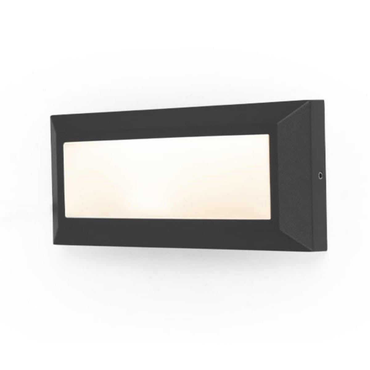 Kinkiet zewnętrzny HELENA LED 11W Ciepła biel 450lm czarno-biały wym: 10,1x23x3,2 cm IP54 Lutec