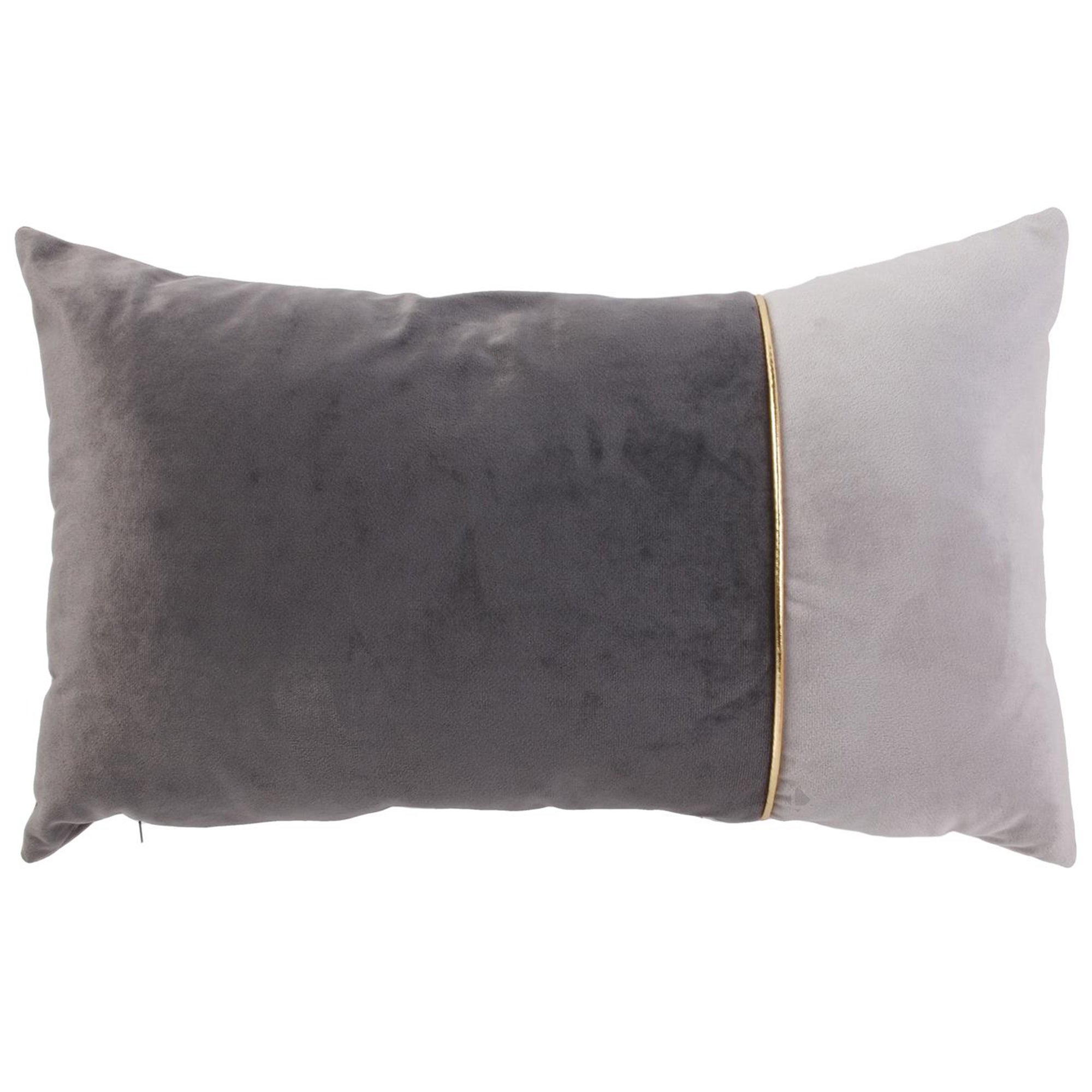 Lot de 2 coussins en coton brodé motif floral 45 x 45 cm blanc et doré LUDISIA