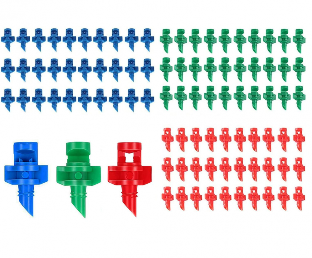90 szt. zraszaczy kątowych 90/180/360 stopni, miniaturowa dysza do podlewania trawnika, system nawadniania roślin
