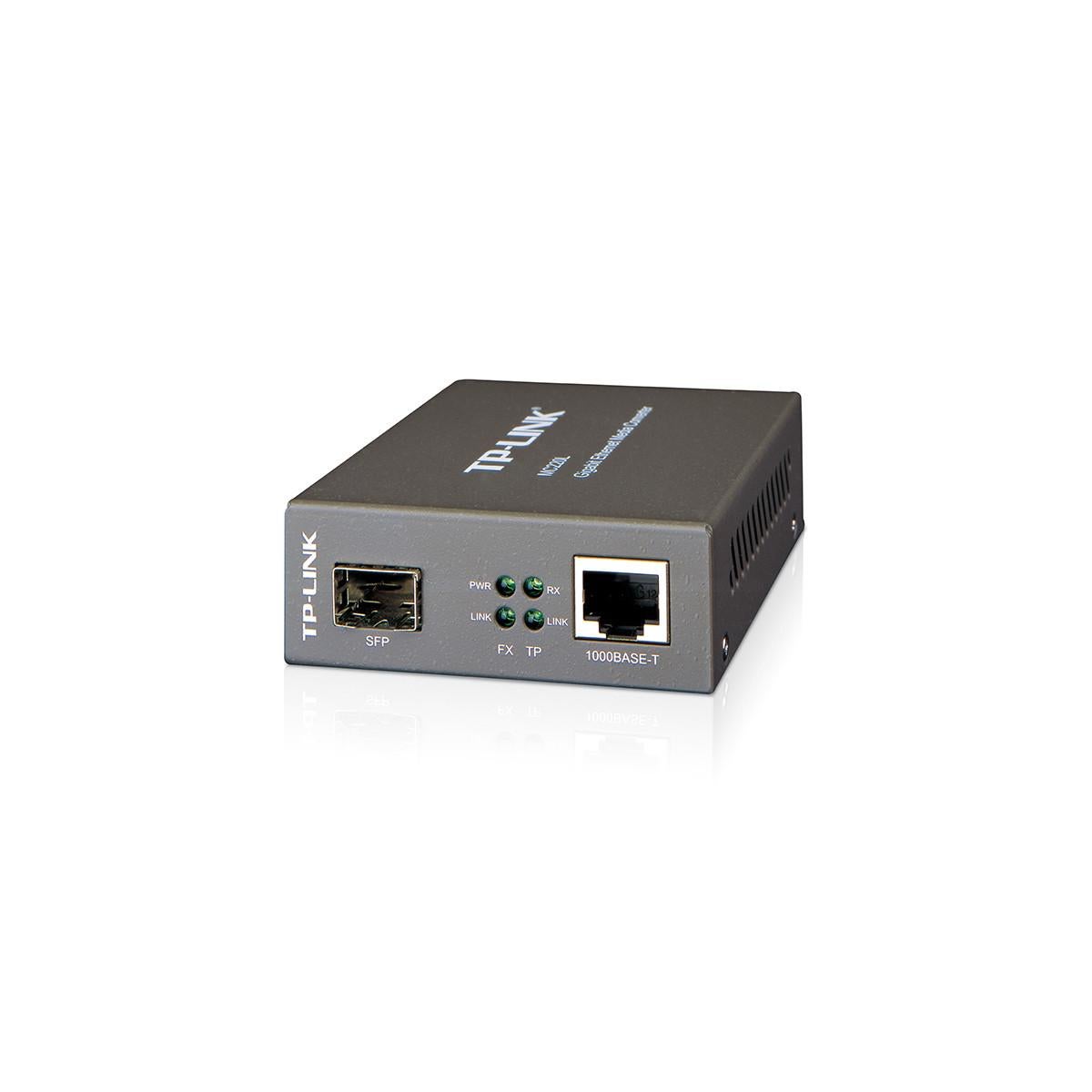 Tp-link mc220l convertidor de medio 1000 mbit/s multimodo, monomodo negro