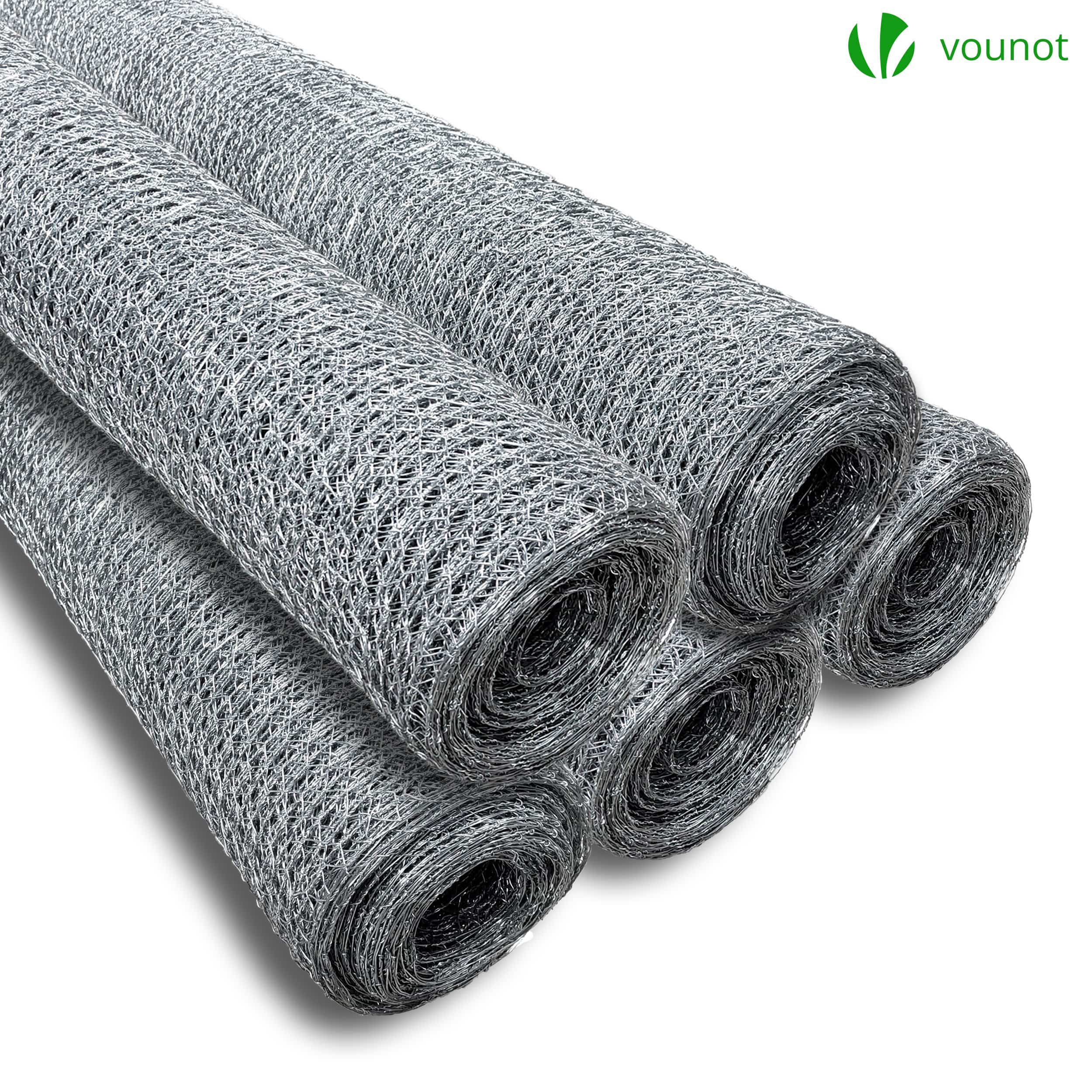 Grillage acier galvanisé - Maille 25mm - 1x25M - Filet de clôture pour poulailler - VOUNOT® - 7