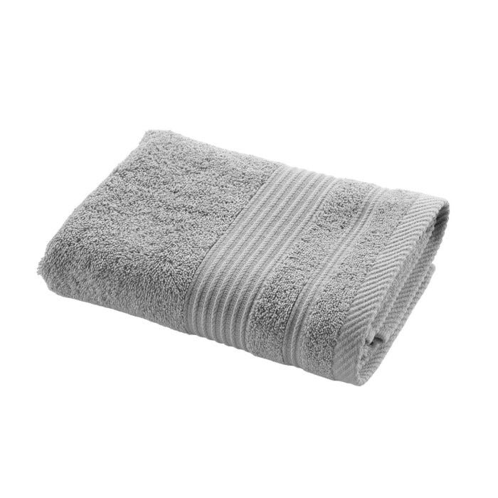 Asciugamano Da Bagno Douceur D'Intérieur - 50x90 Cm, Cotone Pettinato, Grigio Perla, 500 G/m² - Foto 4
