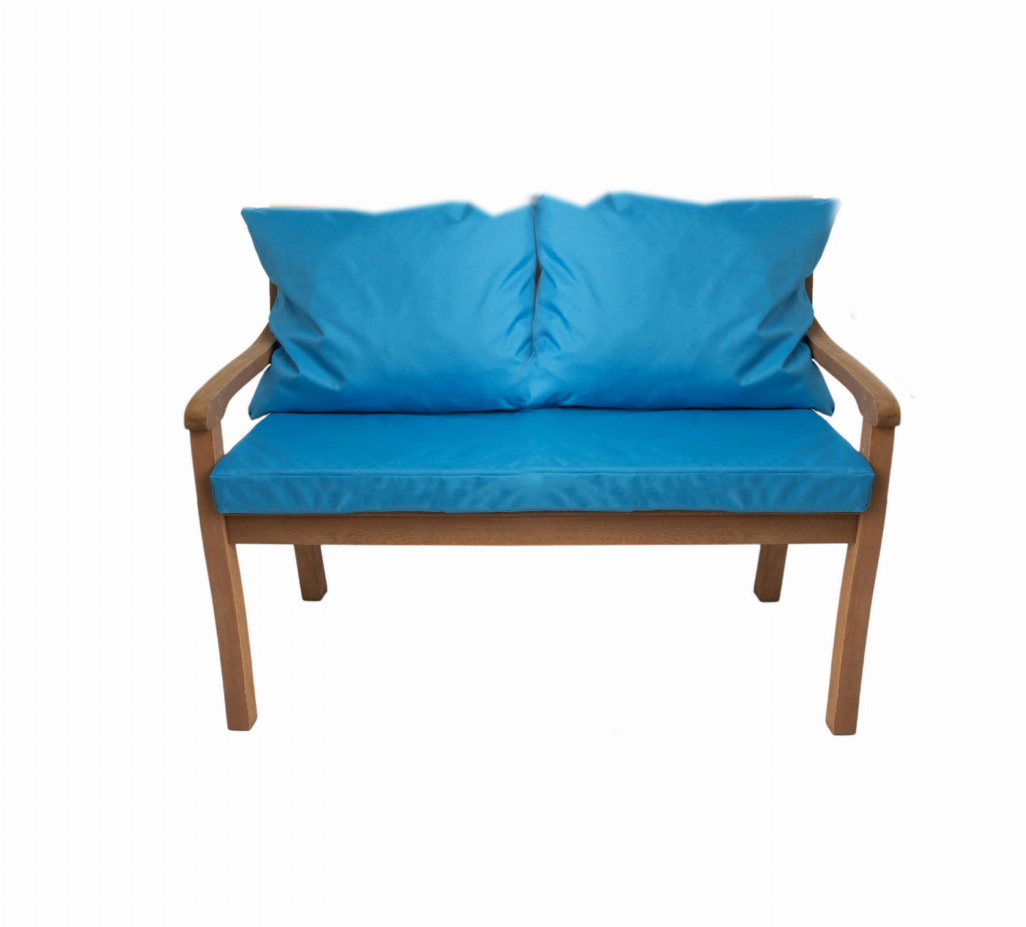 Cojín de banco 110x50x7cm, cojines para columpio de jardín azul, cojín de asiento, cojín de respaldo, cojín exterior/interior