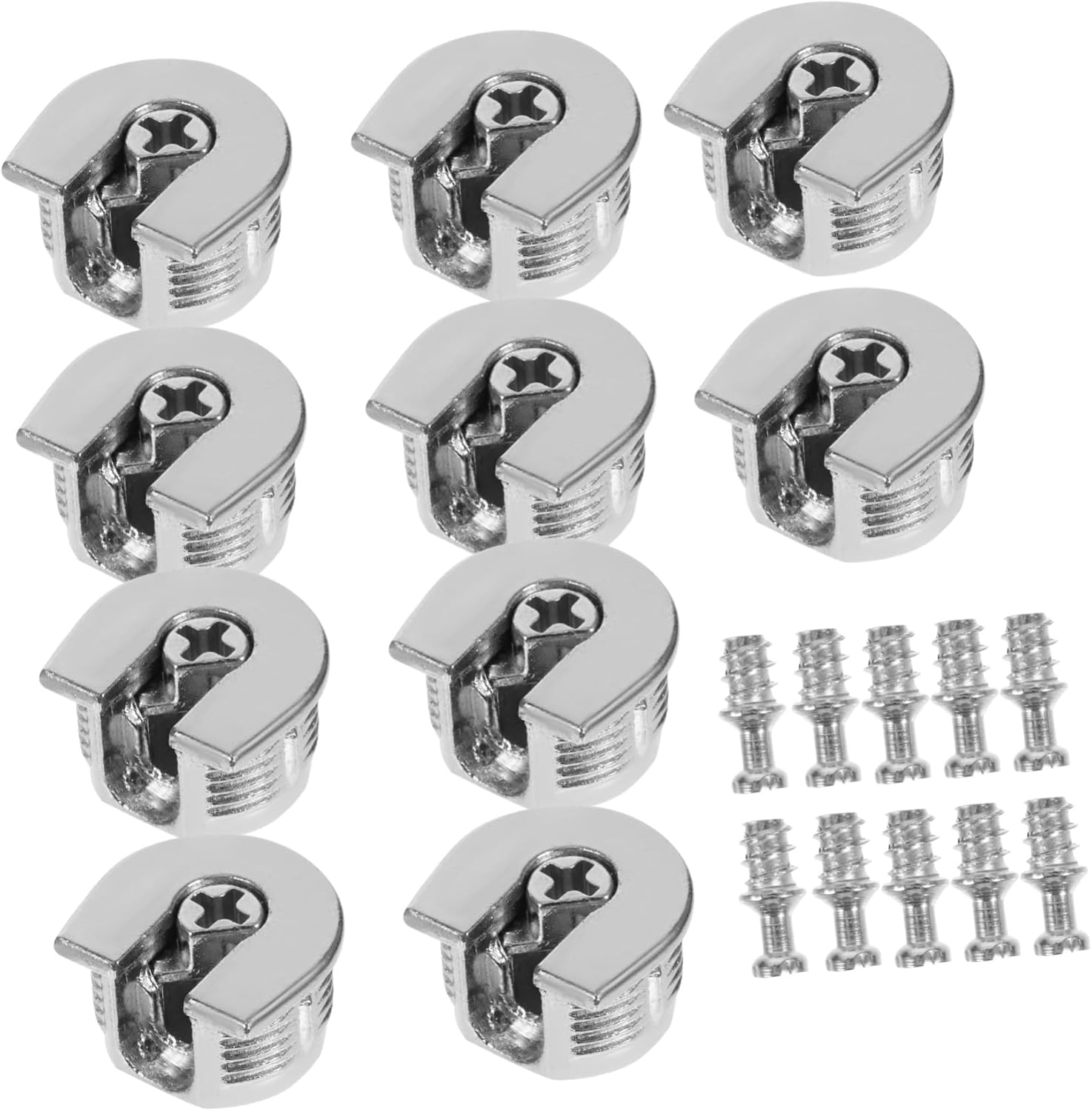 10 pièces Connecteur Meuble Renforcé Fixations Invisibles pour Étagères ...