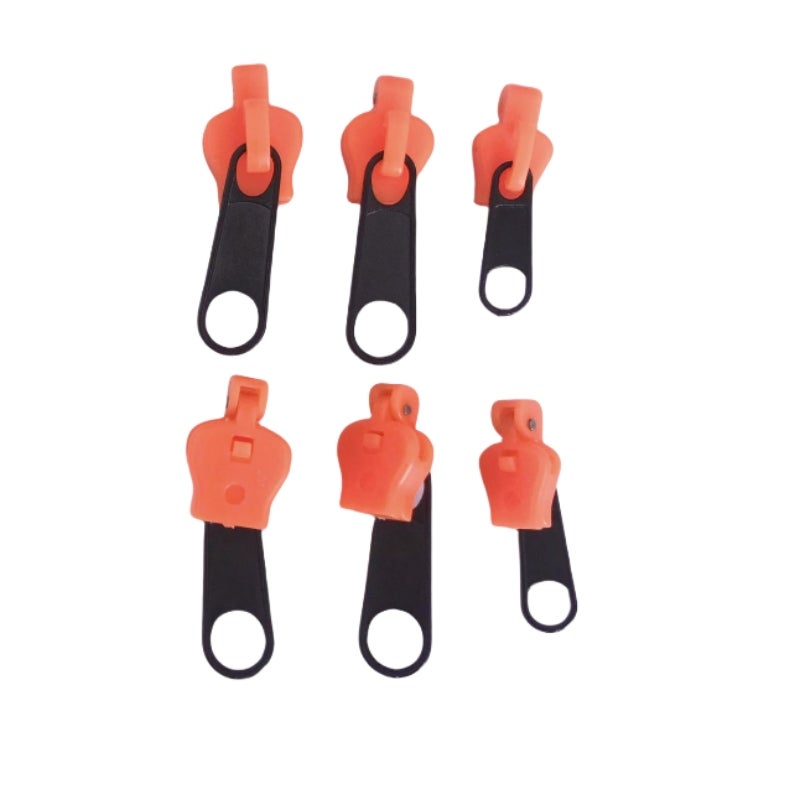 Zlideon Kit Universel De Réparation De Fermeture Éclair Pour Fermetures En Plastique Et En Métal - Lot De 3 Pièces, Noir (L) | Curseur De Remplacement Instantané Pour Denim | Fabriqué En