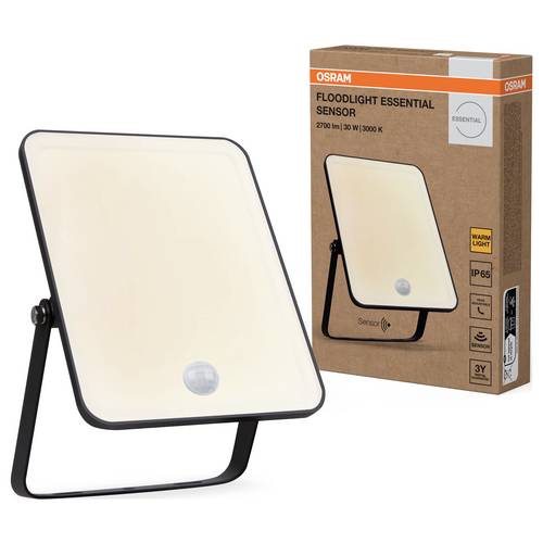 OSRAM HOMELIGHTING Floodlight Essential Sensor 30W 3000K 4099854430091 ...