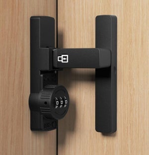 Set 3 Catenacci Per Porte Scorrevoli - Lega Alluminio, Blocco 90/180 Gradi, Per Interni, Giardino, Facile Installazione