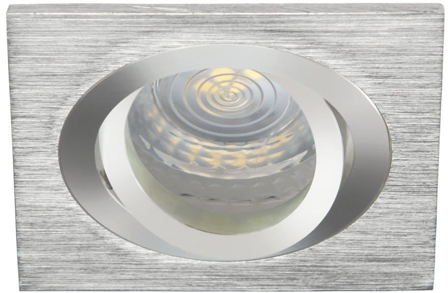 Oprawa sufitowa wpuszczana Seidy srebrna 1xGX5.3x50W kwadratowa ruchoma IP20 wym: 9 x 9 cm aluminium Kanlux