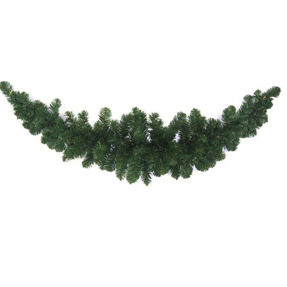 Ghirlanda di Natale Festone Verde 120 cm Decorazione porta portone scala casa vetrina Negozi Bar Hotel Artificiale Realistico | Leroy Merlin Ghirlanda di Natale Festone Verde 120 cm Decorazione porta portone scala casa vetrina Negozi Bar Hotel Artificiale Realistico | Leroy Merlin
