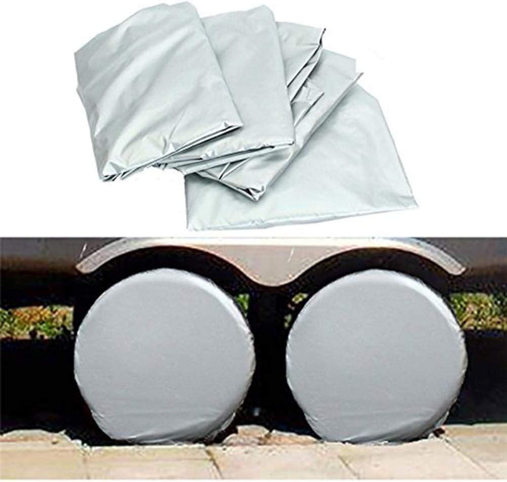 Zestaw 4 pokrowców na opony do kamperów, średnica 80 cm, do przyczep, kamperów, samochodów, ciężarówek i przyczep kempingowych