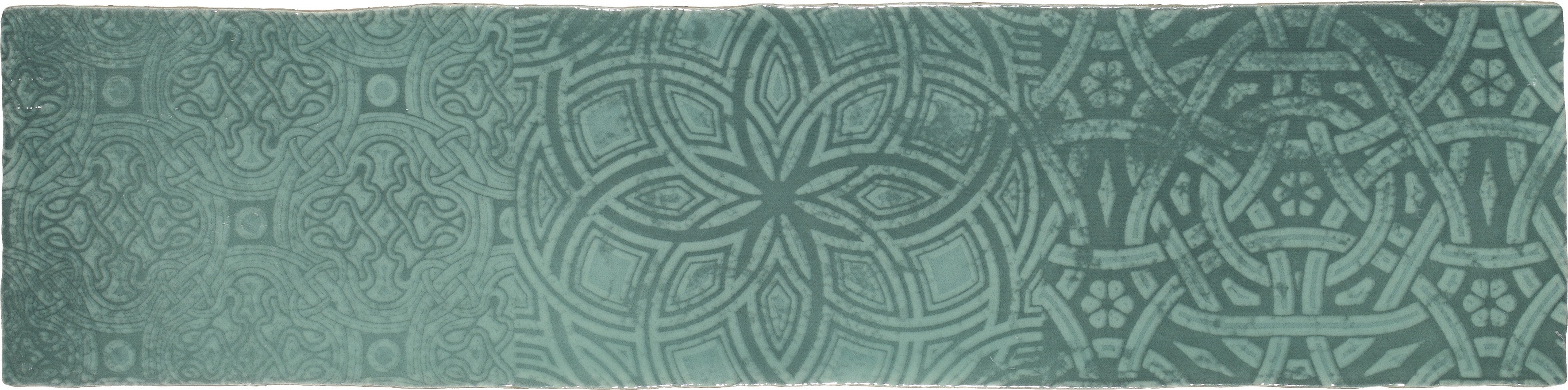 Revestimiento TETUAN BLEU AUBE 7,5X30cm. Color azul turquesa ...