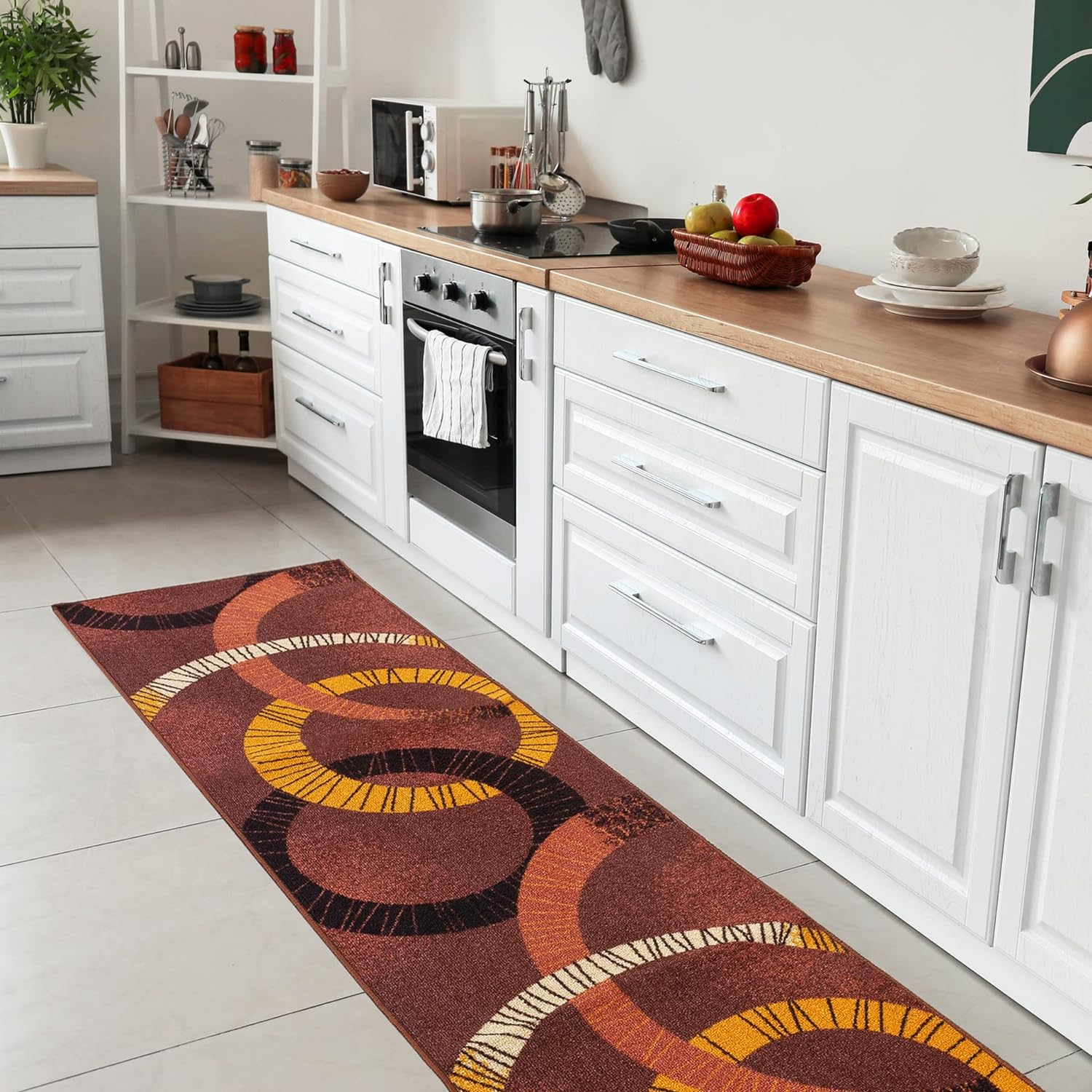 Tappetino Da Cucina Antiscivolo E Assorbente - Lavabile In Lavatrice, Marrone, 40x60cm - Foto 9