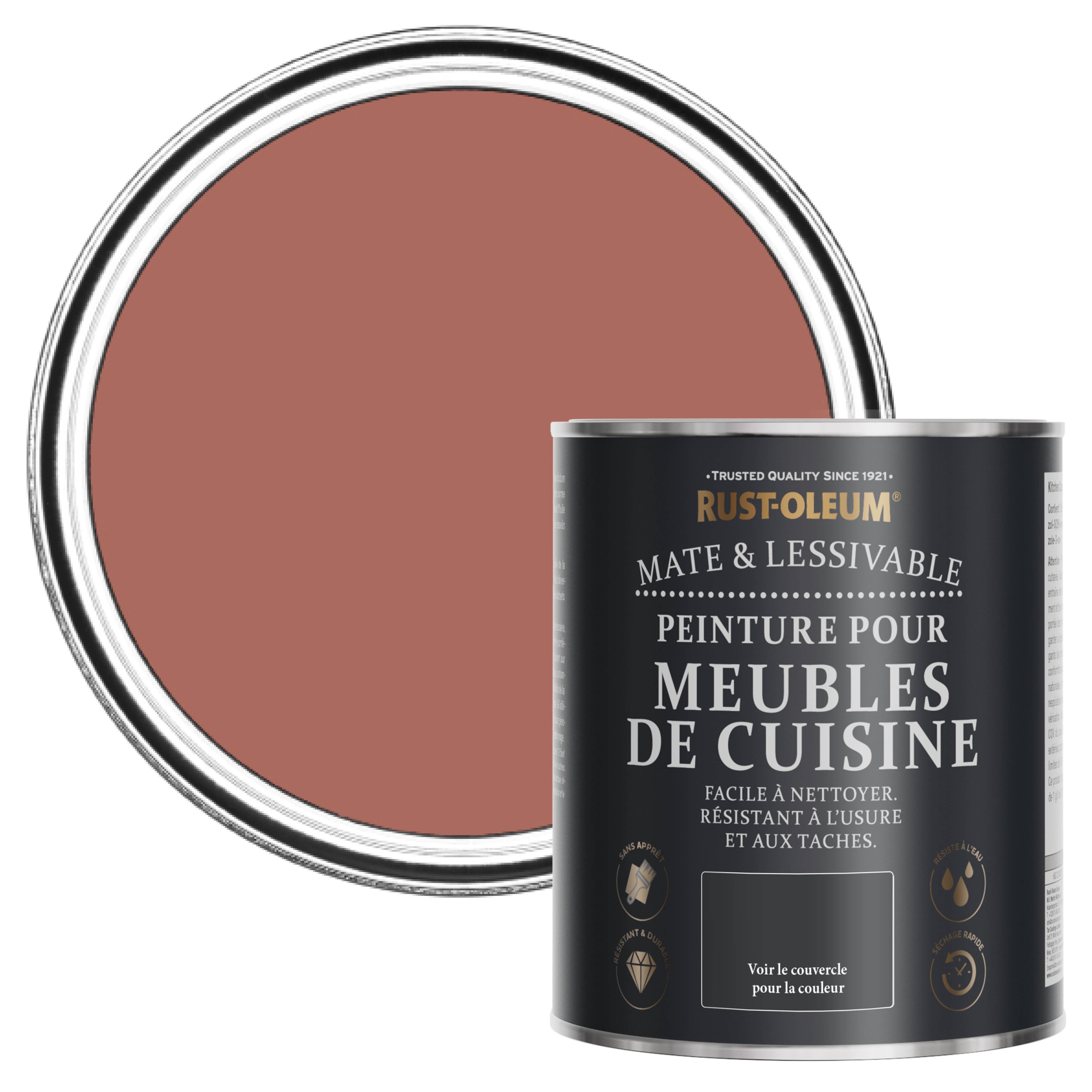 Peinture Marron pour Meubles de Cuisine, Finition Mate RUST-OLEUM ...