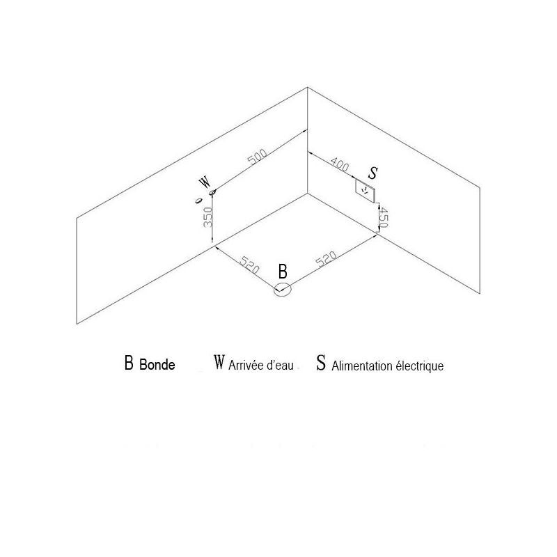 Baignoire balnéo Maeva Black 39 jets Whirlpool - 5