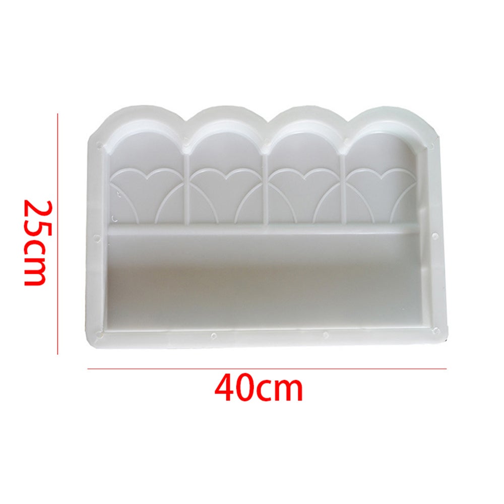 Moule pour clôture en béton, briques, outils de jardinage, convient pour terrasse, clôture de jardin, pavage, ciment - 6