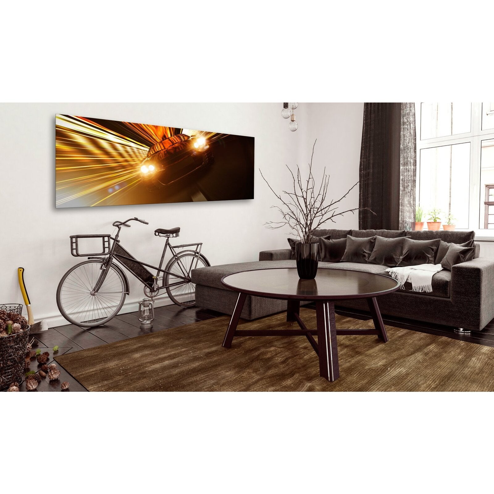 Tableau rallye de nuit - 150 x 50 cm - 2