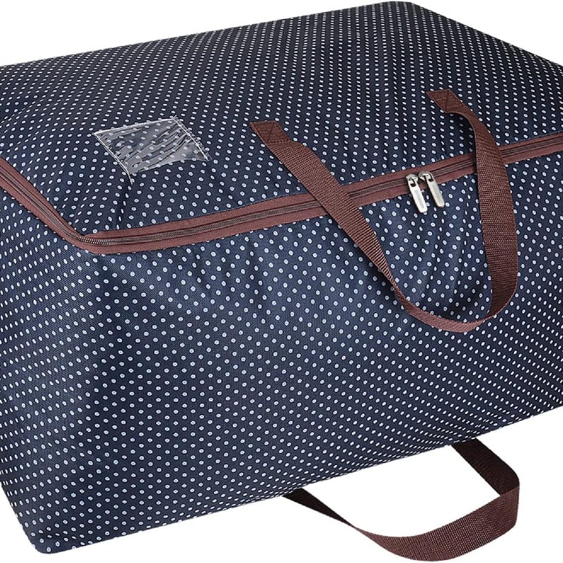 Pokrowce na ubrania 100 l, gruba, duża torba do przechowywania, torba podróżna (niebieska)