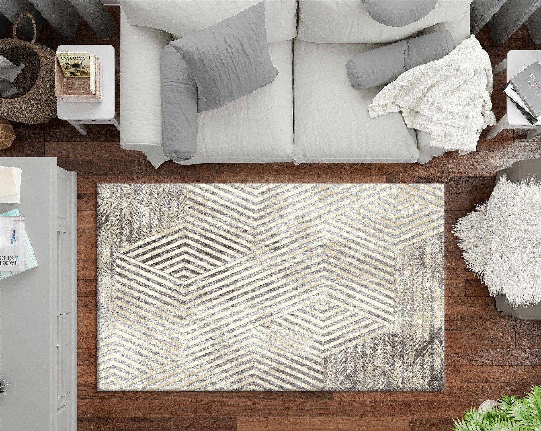 Alfombras BORROW Silver - 120x180 - 8