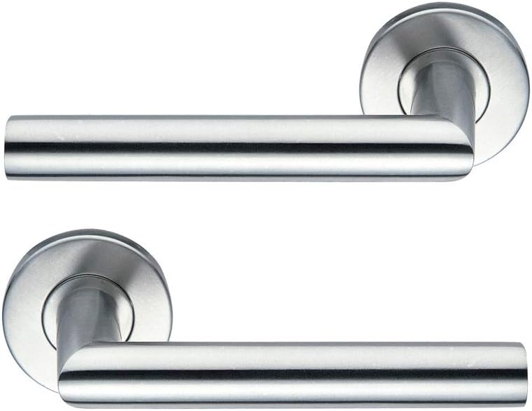 Para klamek do drzwi INOX Tempo Disco